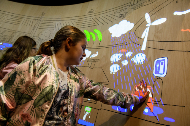 Interactieve klimaatwand